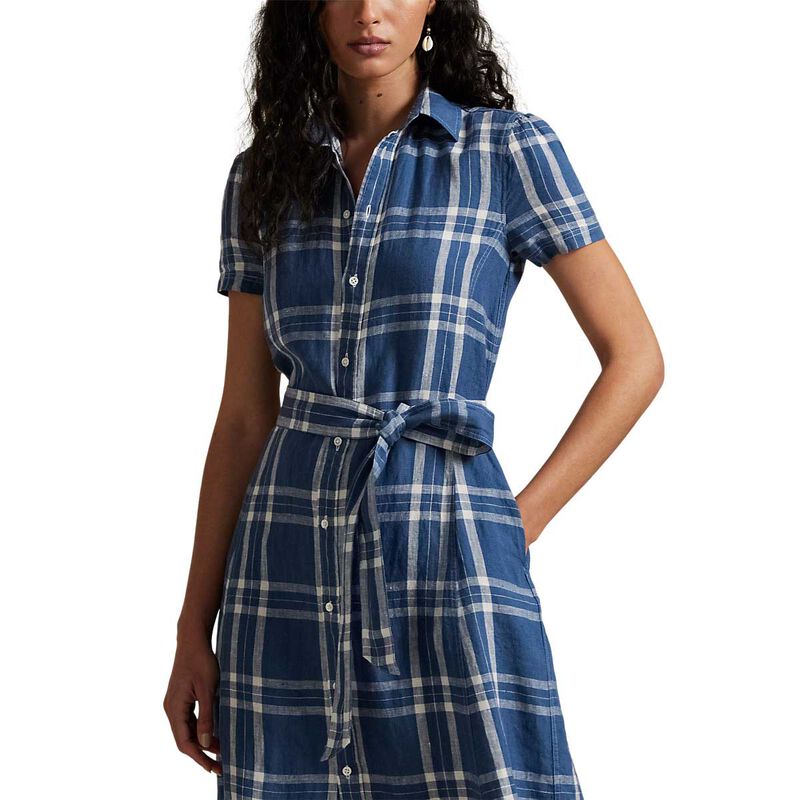 Polo Ralph Lauren Belted Striped Linen Shirtdress image number 3